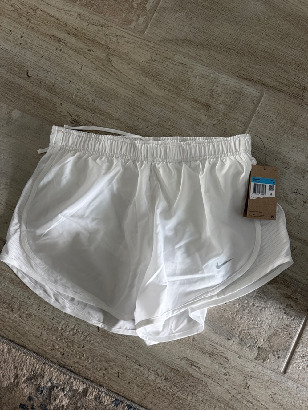 Nike Women's Dri-Fit White Athletic Training Shorts
